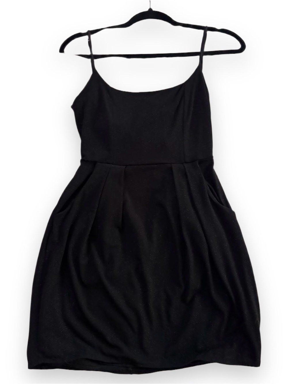 Lucy in the Sky Black Spaghetti-Strap Mini Dress